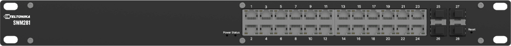 Switch Industrial Administrado L2+, 24 Puertos Gigabit Ethernet, 4 Puertos SFP, Ancho de Banda 56 Gbps, IP30, Rack Mount, PROFINET Opcional, TSWOS