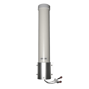 Antena Omnidireccional 360° / 5 GHz / 11 dBi Ganancia / Polarización Dual / IP65 / Montaje en Poste / Conectores SMA Macho