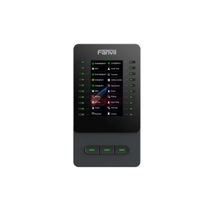 Módulo de Expansión EM60 con Pantalla a Color / 4.3 Pulgadas 480x272 / 60 Teclas Programables DSS / USB Tipo-C / Compatible con V65-V66-V66 Pro / Cascada hasta 4 Módulos / Con Soporte Ajustable