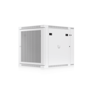 UACC Rack Cabinet 12U (600 x 703 mm) - Gabinete Cerrado para Montaje en Pared con Puerta Frontal Perforada, Puerta Trasera Abatible (Swing-Out) y Paneles Laterales Removibles con Llave
