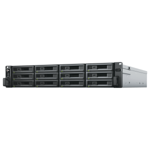 Unidad de Expansión RX1223RP | 12 Bahías HDD/SSD SATA 3.5" o 2.5" | Fuente de Alimentación Redundante | Compatible con Synology DSM | Plug-and-Play.