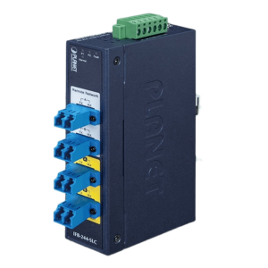 Switch Industrial Bypass de Fibra Optica Monomodo con Conector LC de 2 Canales