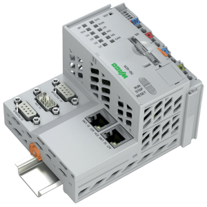 Controlador PFC200 PLC / 2ª Generación / 2 x ETHERNET 10/100 Mbps / RS-232/485 / CAN / CANopen / PROFIBUS-Slave / Cortex A8 1 GHz / 512 MB RAM / 4096 MB Flash / CODESYS V3.5 / e!COCKPIT / Linux RT / IP20 / -20...+60°C