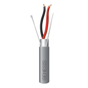 Carrete de 152 Metros (500 Pies) / Cable 2 x 18 AWG / Color Gris / Blindado / Riser / Aplicaciones de Audio Control de Acceso y Automatizaci?n