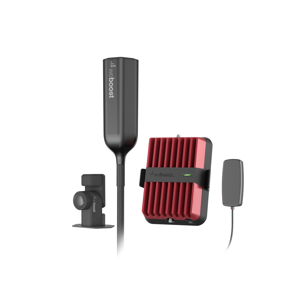 Kit Amplificador Celular Drive Reach Overland para Vehículos Todo Terreno / Llamadas y Datos 2G, 3G y 4G / Amplificación 32X / Tribanda (B5, B2/25 y B4) / Ganancia Máxima 50 dB / Antena Omnidireccional plegable.