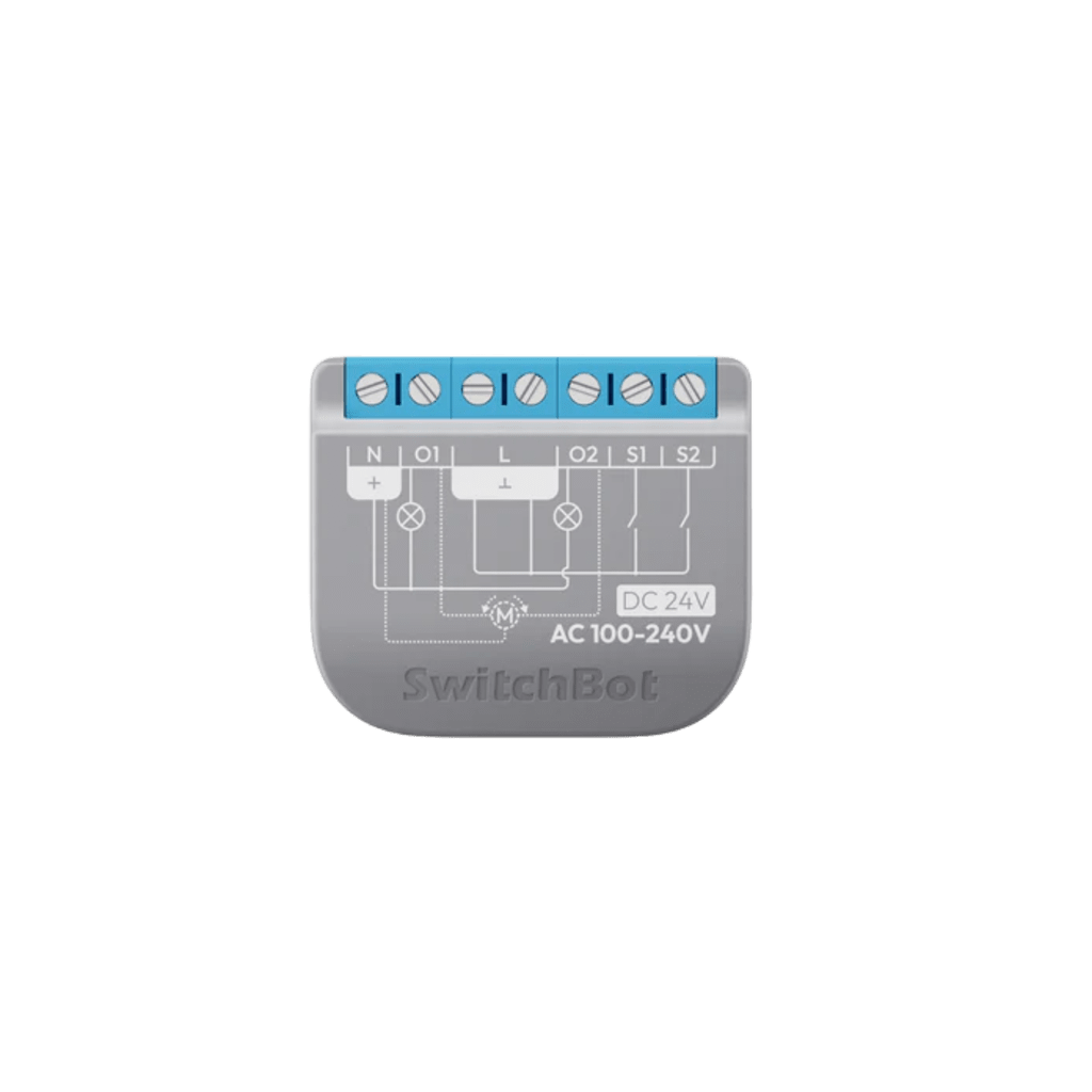 Relay Switch Inteligente 2 Canales / WiFi + BLE / Medici?n Consumo / 10A por Canal / Protecci?n Sobrecarga / Compatible Matter / 42 x 36 x 16 mm (1.7 x 1.4 x 0.6 in)
