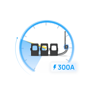 Medidor de corriente LoRaWAN para tres fases hasta 300 ampers