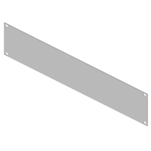 Tapa Ciega para Rack 19 in / 2 Unidades (2U) / Acero Calibre 14 / 483 mm x 88 mm (19.02 in x 3.46 in) / Pintura Electrostática Blanca / Componente Pasivo