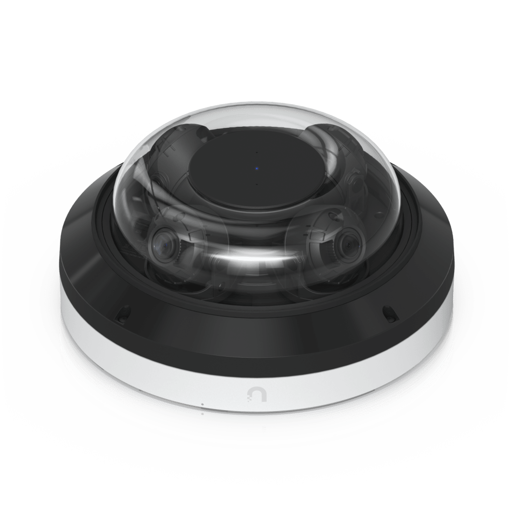 Cámara Multisensor AI de 32 MP con 4 Lentes Ajustables, Zoom Óptico 2.33×, Cobertura IR 360°, Motor AI Multi-TOPS y Alimentación PoE++ para Monitoreo de Amplia Cobertura