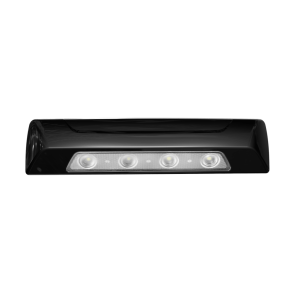 Luz de Escena, 4 led, Bisel Blanco, 12–24vcd, Led Blanco y Lente Transparente