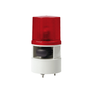 Luces de advertencia color Rojo con sirena incorporada con 5 tonos máx. 105 dB en 110 VCA