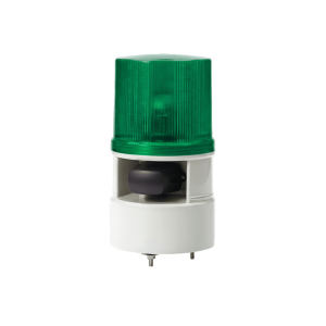 Luces de advertencia color Verde con sirena incorporada con 5 tonos máx. 105 dB en 110 VCA