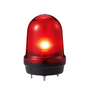 LED con patrones fijo/intermitente, estroboscópico y simulación rotatorio, Color Rojo de 110-220 VCA