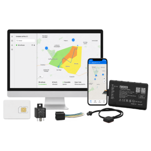Kit Rastreador Vehicular 4G LTE CAT 1 y 2G/Bluetooth/Anualidad de SIM600MB1Y /Anualidad de EPCOMGPSCODE/ Relevador/boton SOS