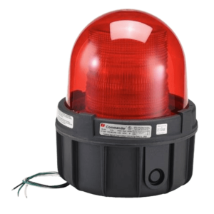 Luz estroboscopica a prueba de explosiones UL y cUL para Clase I, División 1, Grupo C y D; Clase I, División 2, Grupos A y B; Clase II, División 1, Grupos E, F y G; Clase III  , 12-24 Vcd, color Rojo, montaje no incluido