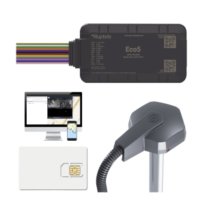 KIT Dispositivo de Rastreo Vehicular/ Sensor nivel de combustible cableado / Conectividad LTE Cat1 y LTE-M / BLE 5.0 / GNSS U-blox / Carcasa IP54 / Batería Interna de Respaldo / Detecta Interferencias / Incluye: EPCOMGPSCODE, TD6001000 y SIM500MB2Y