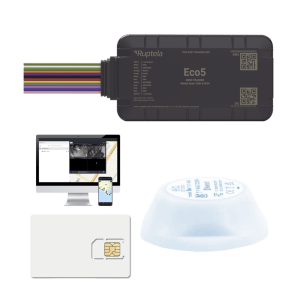 Dispositivo de Rastreo Vehicular / Conectividad LTE Cat1 y LTE-M / BLE 5.0 / GNSS U-blox / Carcasa IP54 / Batería Interna de Respaldo / Detecta Interferencias
