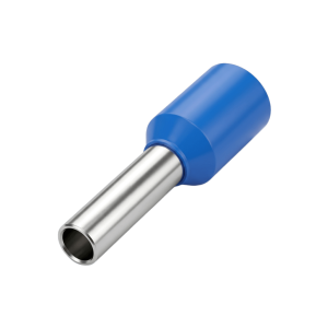 Conector Ferrule | 14AWG | 2.5mm²  | Conductor Latón Estañado  | Aislamiento PVC Azúl | 25 Piezas por Bolsa