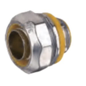 Conector Metálico Recto para Tubo Liquid Tight / Aleación de Zinc / Sujeción con Tornillo / Rosca NPT-Métrica / Aislamiento Dieléctrico / Protección Cableado