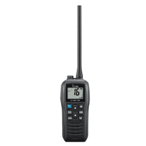 Radio Marina VHF Portátil / Flotante IPX7 / 5 W Potencia / Eco Mode 14 Horas / USB Type-C / Float'n Flash / AquaQuake /