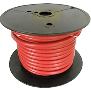 Cable para Batería Marina Cobra 2 AWG / 100 Pies / Cubierta PVC Retardante de Llama Roja / Cobre Estañado Clase K / 600V / Temperatura 105°C Seco y 75°C Húmedo / Cumple UL 1426, UL Listed BC-5W2 y ABYC