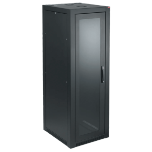 Gabinete Sísmico, 45U, 2134 x 800 x 900 mm, Acero 1.9 mm, Negro RAL 9005, Montaje 19/23 Pulgadas, Sistema Cerrojo 3 Puntos, Enfriamiento Pasivo, Zona Sísmica 4