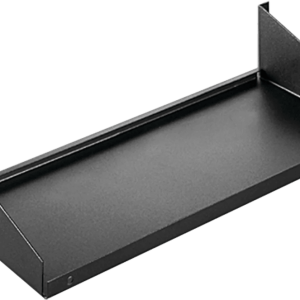 Charola para Rack 19 Pulgadas, Capacidad de Carga 34 kg, Acero Dulce Color Negro, 2 UR, Dimensiones 482x381x95 mm