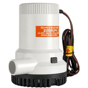 Bomba Sumergible Industrial / Operación por Interruptor o Flotador / Capacidad de Funcionamiento en Seco / Eje de Acero Inoxidable / Protección Anti-Aire / Sellos Herméticos a la Humedad / Cableado Marino Bloqueado / Cumple CE, RoHS,