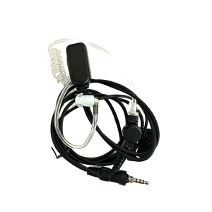 Micrófono Audífono de Solapa Para Radio Marino TXM52 / Tubo Acústico Transparente / 2 Cables / Audio Nítido en Transmisión y Recepción