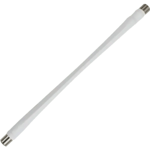 Jumper Coaxial Delgado Color Blanco de 25.4 Cent�metros (10 Pulgadas) de Longitud y Conectores F Hembra en Ambos Extremos. 75 Ohm de Impedancia.