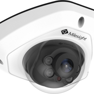 Cámara IP Mini Domo / 4K UHD / 120dB WDR / 0.005Lux Starlight / H.265+ / IR 30mts / PoE / IP67 / IK10 / Análisis de Video AI