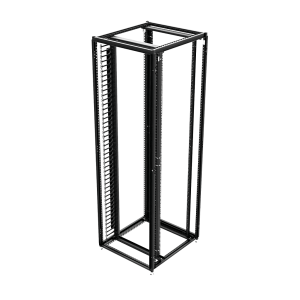 Organizador Vertical de Cables Rack 45 UR / Acero Negro / Sección 95x208 mm / Capacidad 726 Cables / Fijación Flecha 1.75 pulg
