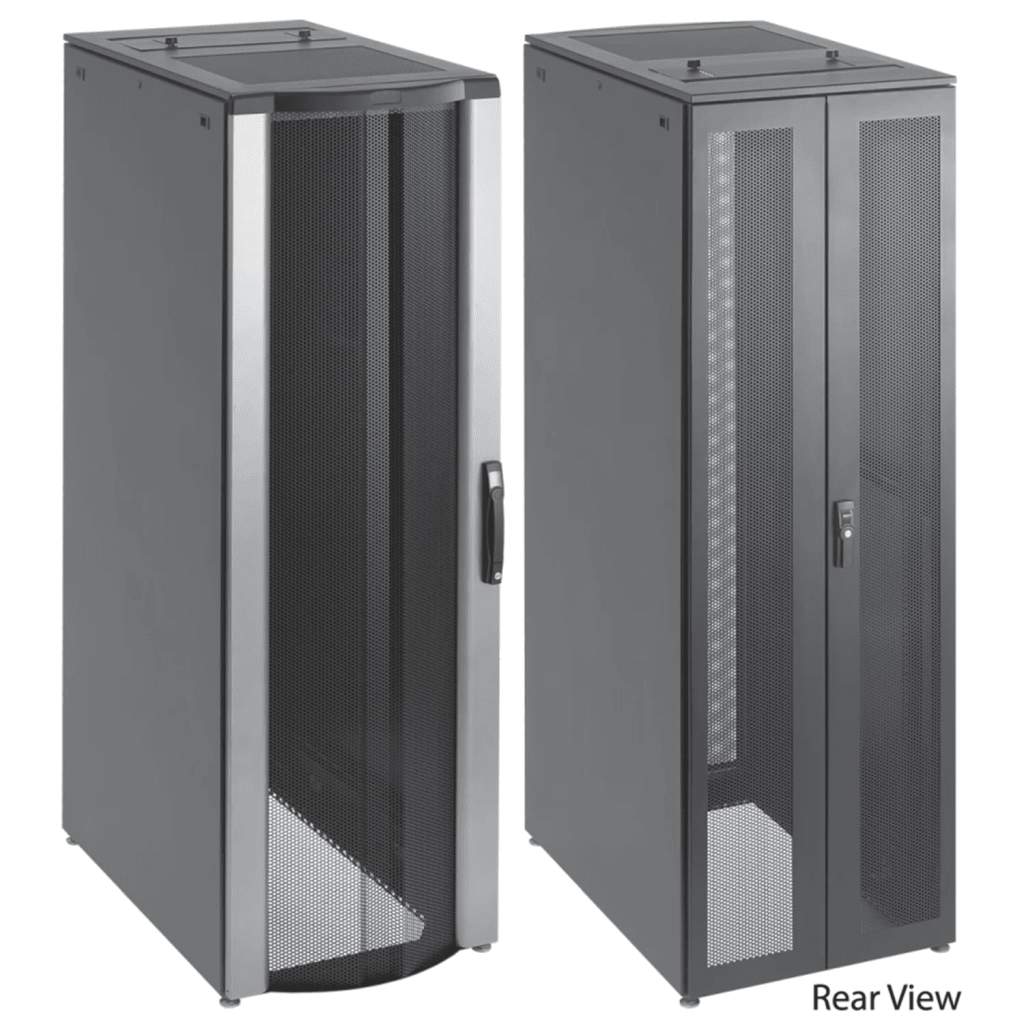 Gabinete de Telecomunicaciones de 45 UR ProLine FloTek, 606 mm de Ancho, 899 mm de Profundidad, Color Negro