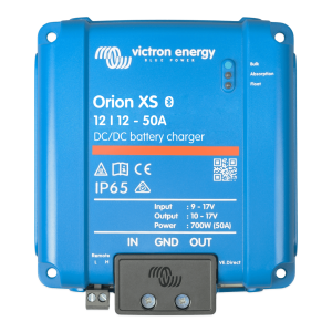 Orion XS 12/12-50 A / Cargador de Baterías CC-CC / 50 A 12 V / IP65 / Compatibilidad Alternador Inteligente / Para Bancos de Baterías de 500 Ah