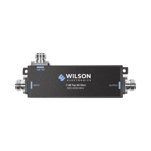 Separador TAP -7 dB con rango de frecuencia de 575 a 6000 MHz. Ideal para separar la antenas a diferentes longitudes de cable coaxial. 50 Ohm con conectores N Hembra.
