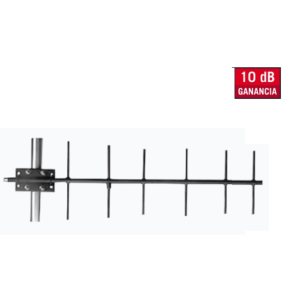 Antena base UHF, direccional, rango de frecuencia 406 - 430 MHz