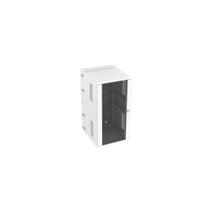 Gabinete PanZone de Montaje en Pared, de 19in, Puerta con Ventana de Seguridad, 26 UR, 762mm de Profundidad, Color Blanco
