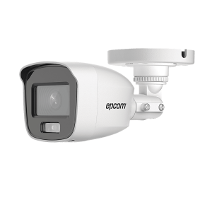 [Dual Light + ColorVu] Bala TURBOHD 3K / 20 mts IR + 20 mts luz blanca / Lente 2.8 (105° de Visión) / Exterior IP66 / Audio por Coaxitron / TVI-AHD-CVI-CVBS / Metal / Smart-Hybrid light