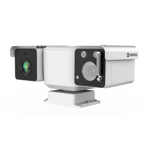Mini Punta de Poste IP Dual / Térmica 25 mm (384 X 288) + Óptico 32X (4 Megapixel) / 800 mts IR / IP66 / Detección de Temperatura / microSD