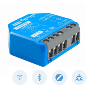 Relevador inalámbrico inteligente 16A, 110-240 V / 1  salida de contacto seco / compatible con asistente de voz Alexa, Google Home / Wifi 2.4 (SHELLY1GEN4)