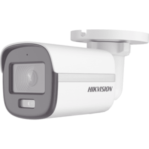 [ColorVu] Bala TURBOHD 2 Megapixel (1080p) / Imagen a Color 24/7 / Lente 2.8 mm / METAL / Luz Blanca 20 mts / Exterior IP67 / TVI-AHD-CVI-CVBS / dWDR (DS-2CE10DF0T-F)