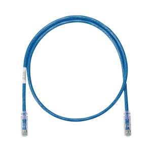 Cable de Parcheo UTP Categoría 6, con Plug Modular en Cada Extremo - 0.3 Metros (1 Pie) - Azul