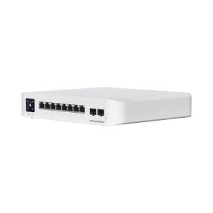 Switch UniFi Pro 8 PoE Administrable Capa 3, 8 puertos GbE / (6) puertos POE+ af/at y (2) puertos POE++ 802.3bt / (2) puertos SFP+ 10G / 120W de presupuesto POE
